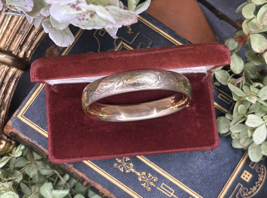 Antique Gold Filled Bangle Bracelet