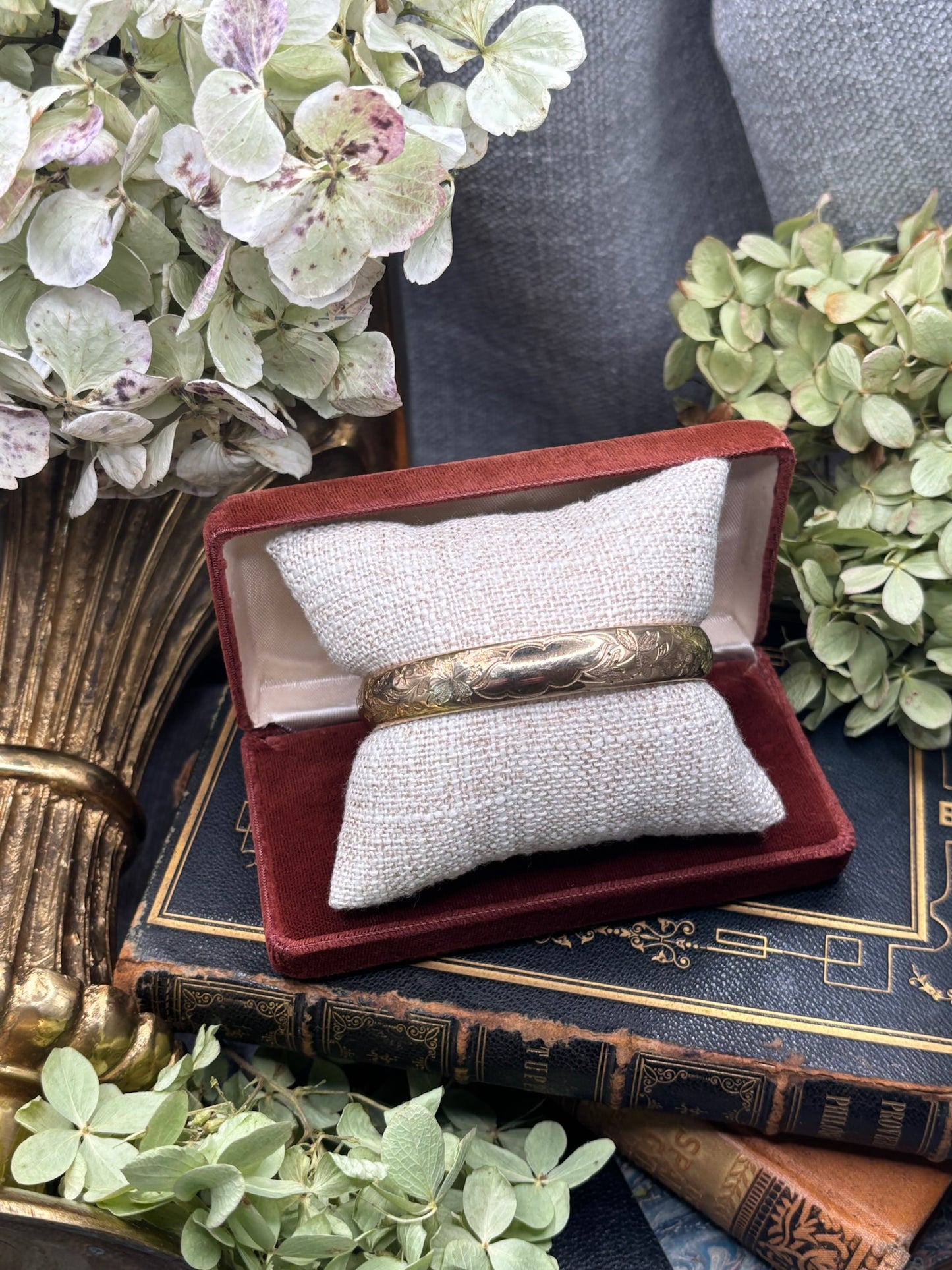 Antique Gold Filled Bangle Bracelet
