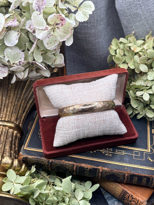 Antique Gold Filled Bangle Bracelet