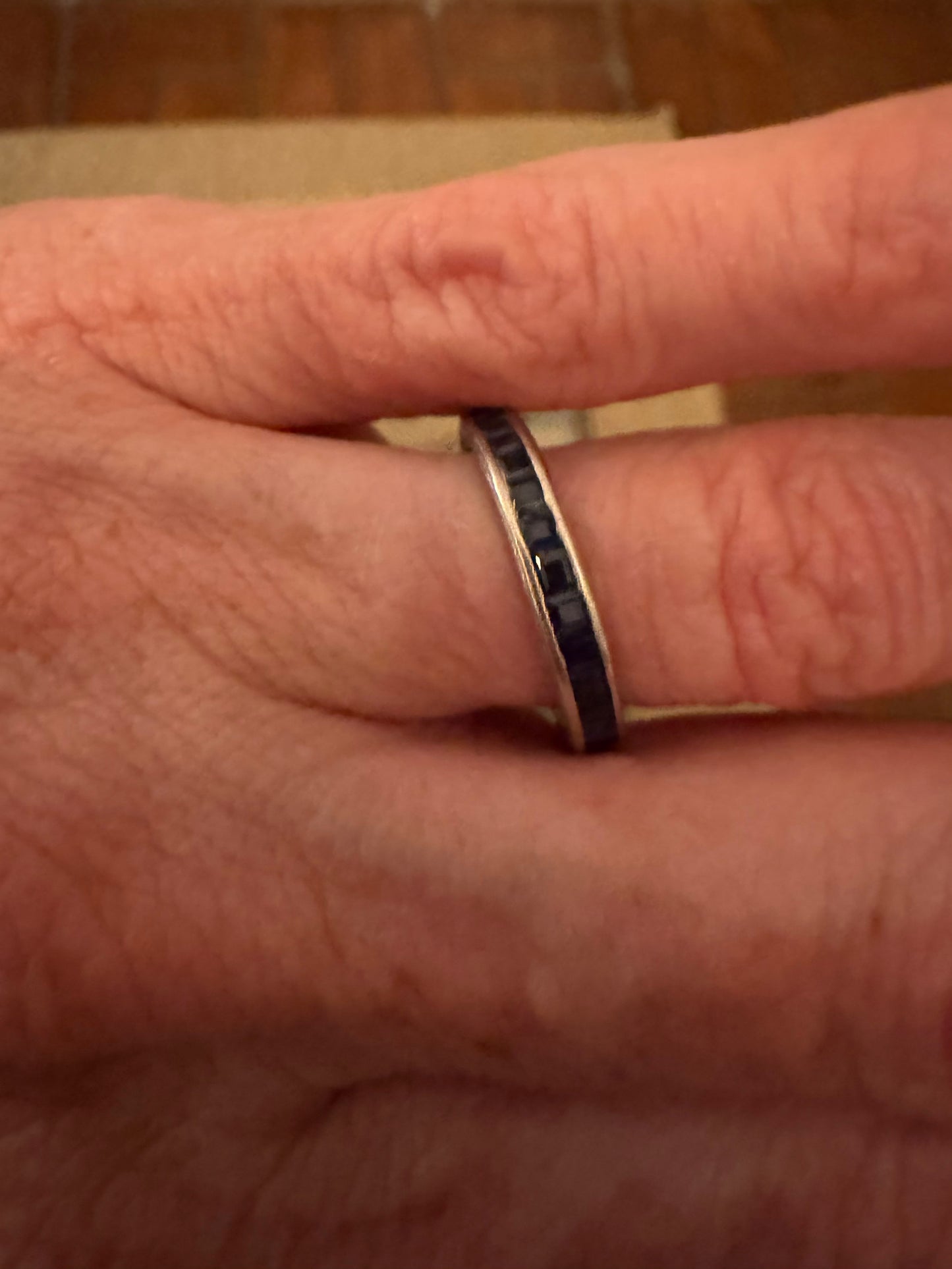 Sapphire channel set band