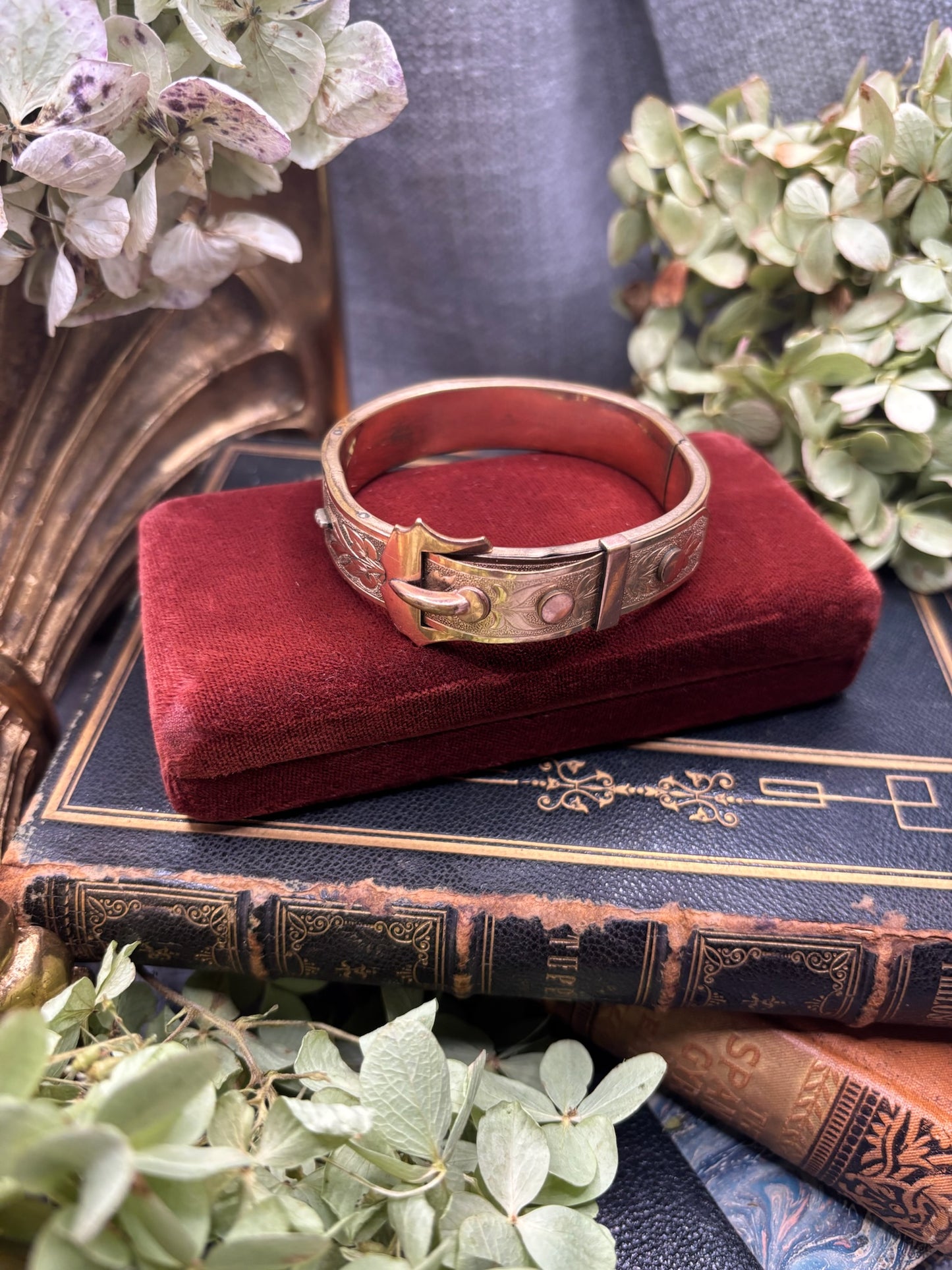 Antique Gold Filled Bangle Bracelet