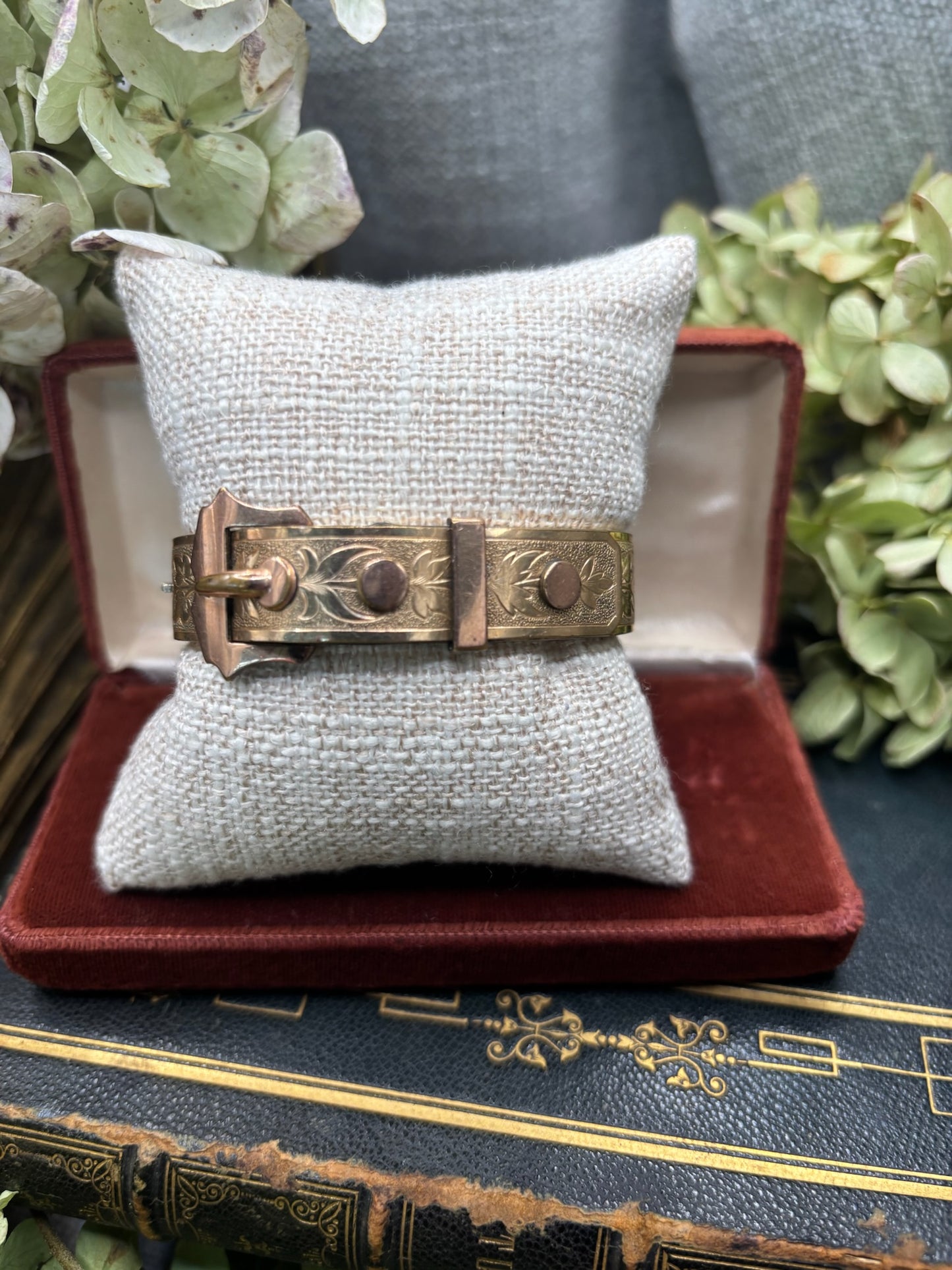 Antique Gold Filled Bangle Bracelet