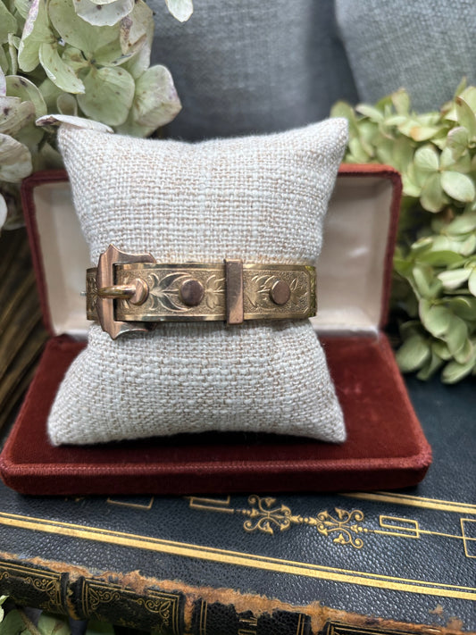 Antique Gold Filled Bangle Bracelet