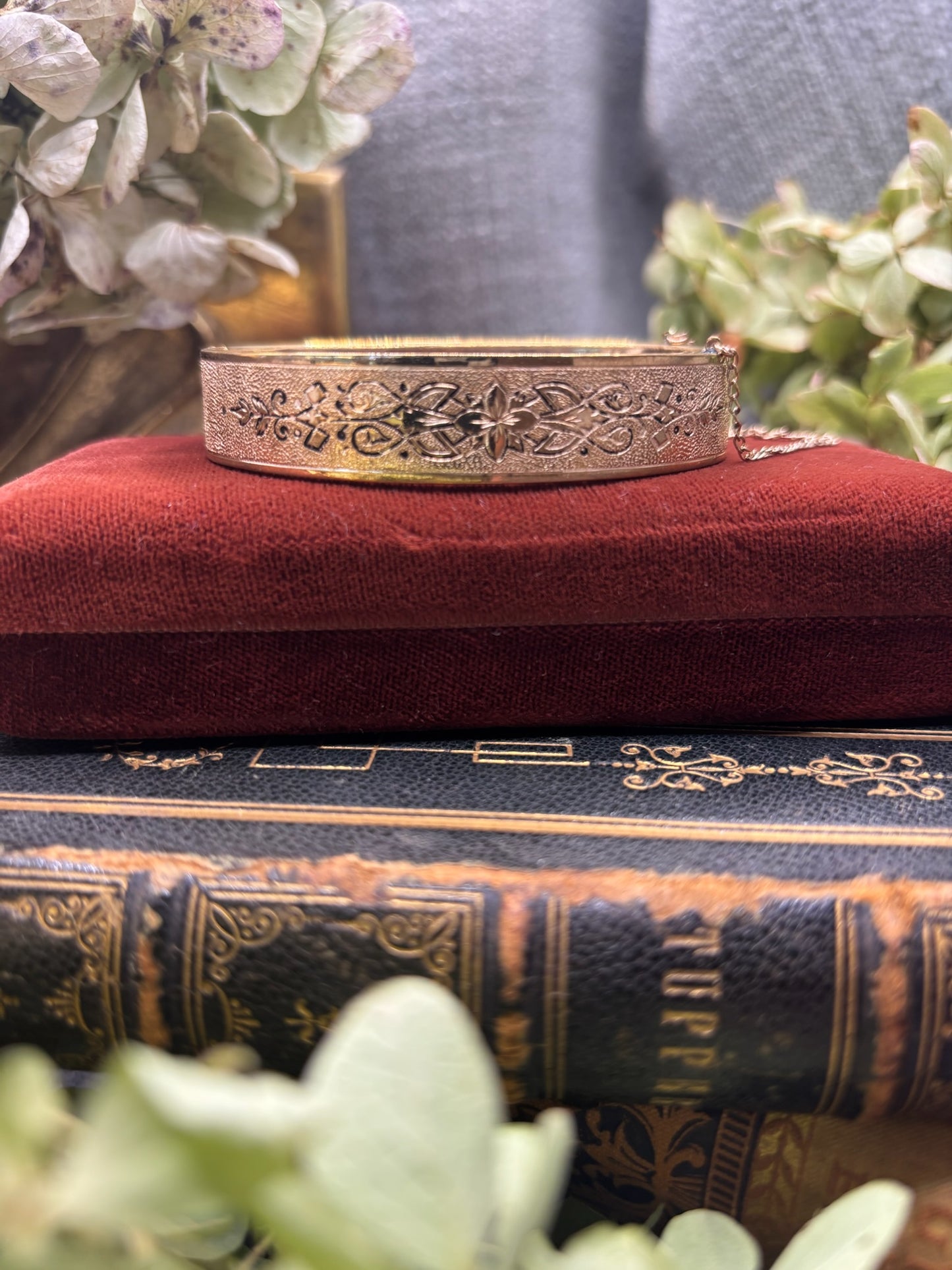 Antique Gold Filled Bangle Bracelet