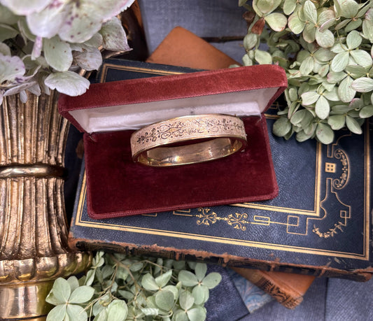 Antique Gold Filled Bangle Bracelet