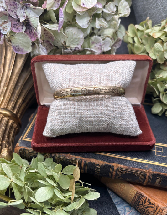Antique Gold Filled Bangle Bracelet