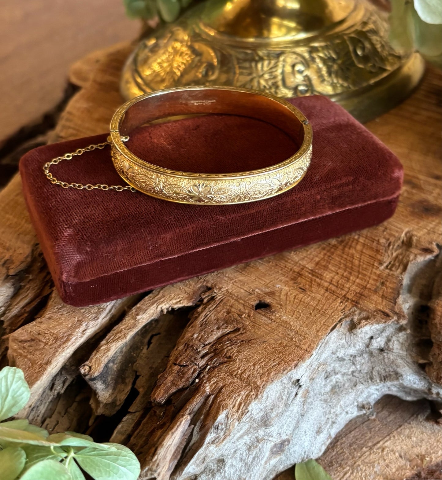 Antique Gold Filled Bangle Bracelet