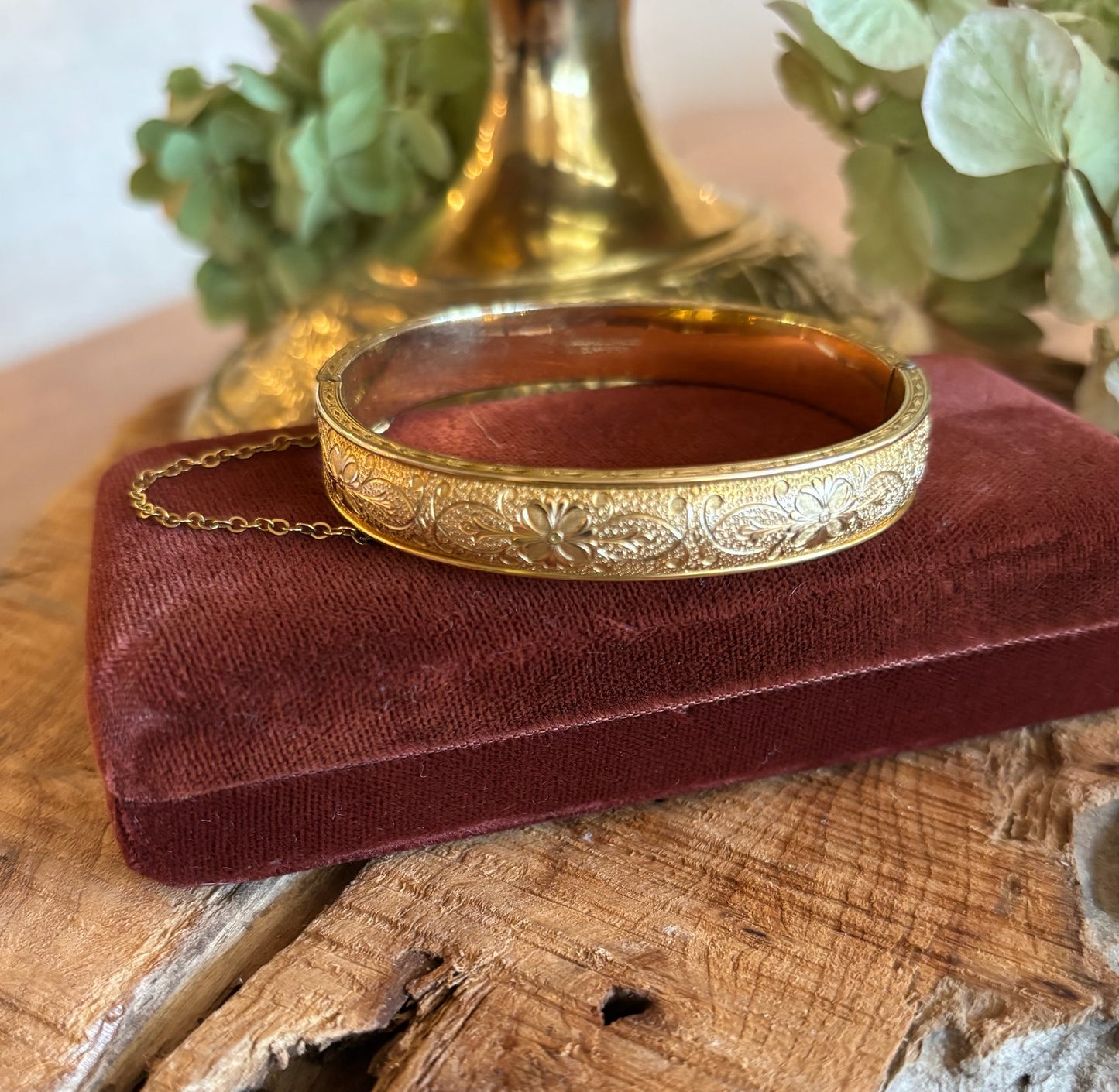 Antique Gold Filled Bangle Bracelet
