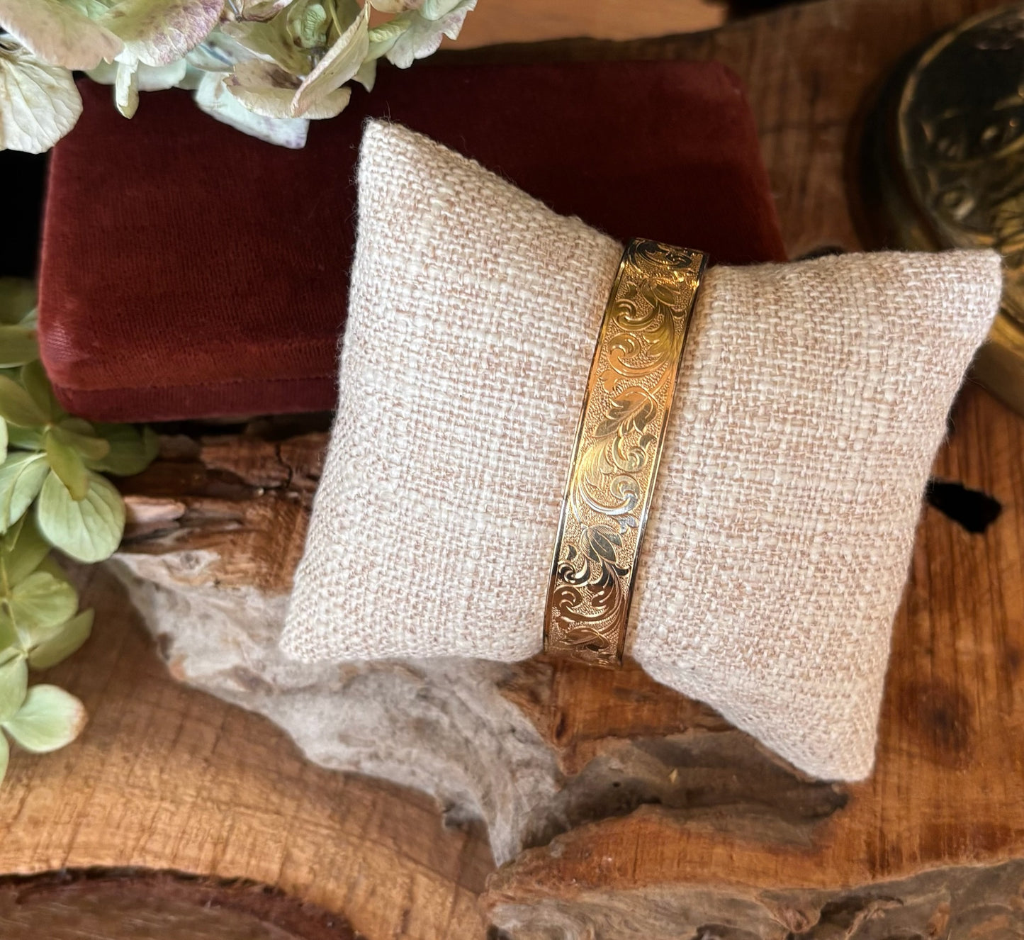 Antique Gold Filled Bangle Bracelet