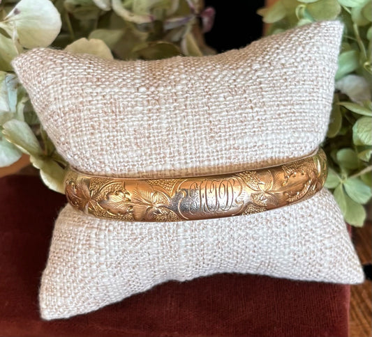 Antique Gold Filled Bangle Bracelet