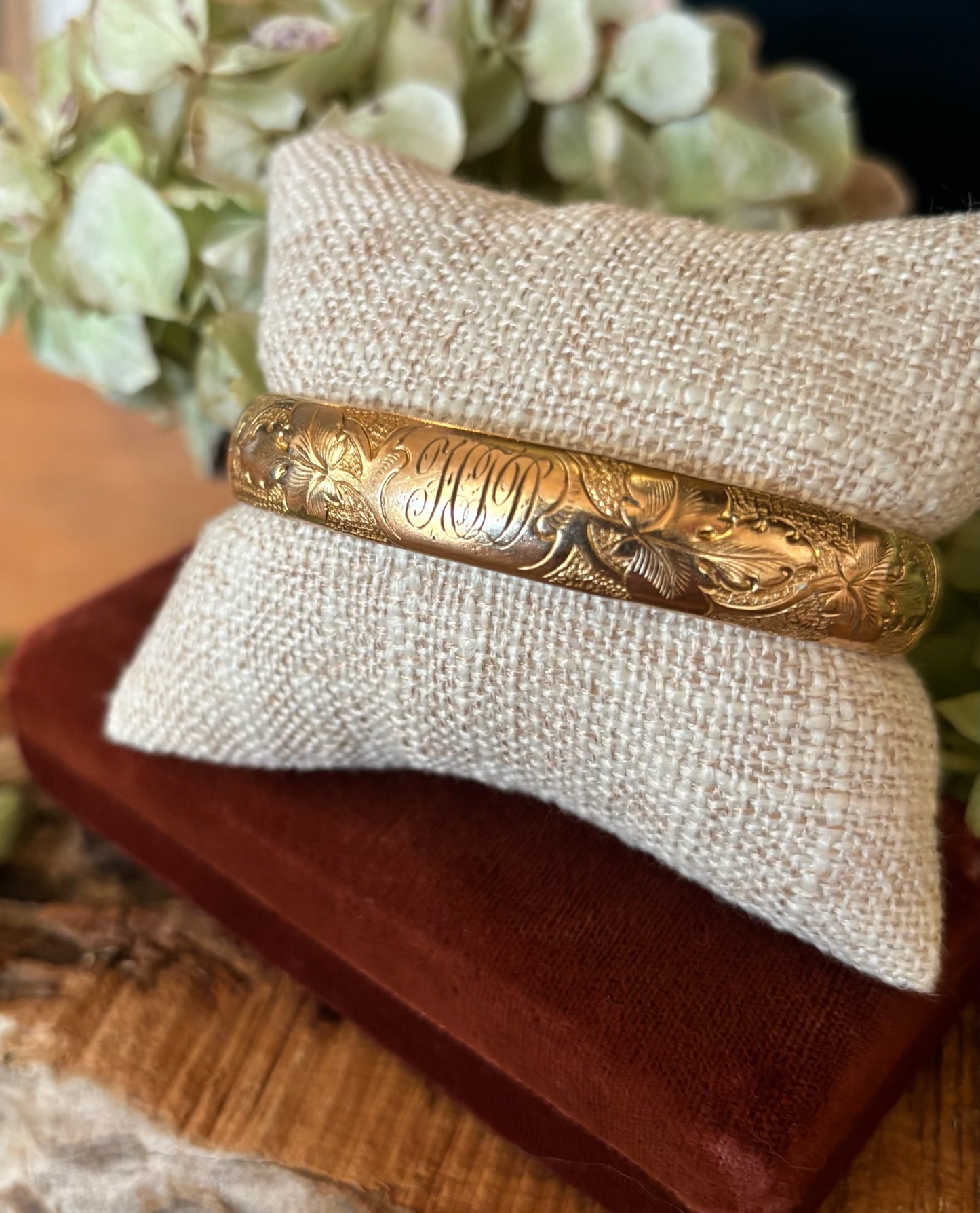 Antique Gold Filled Bangle Bracelet