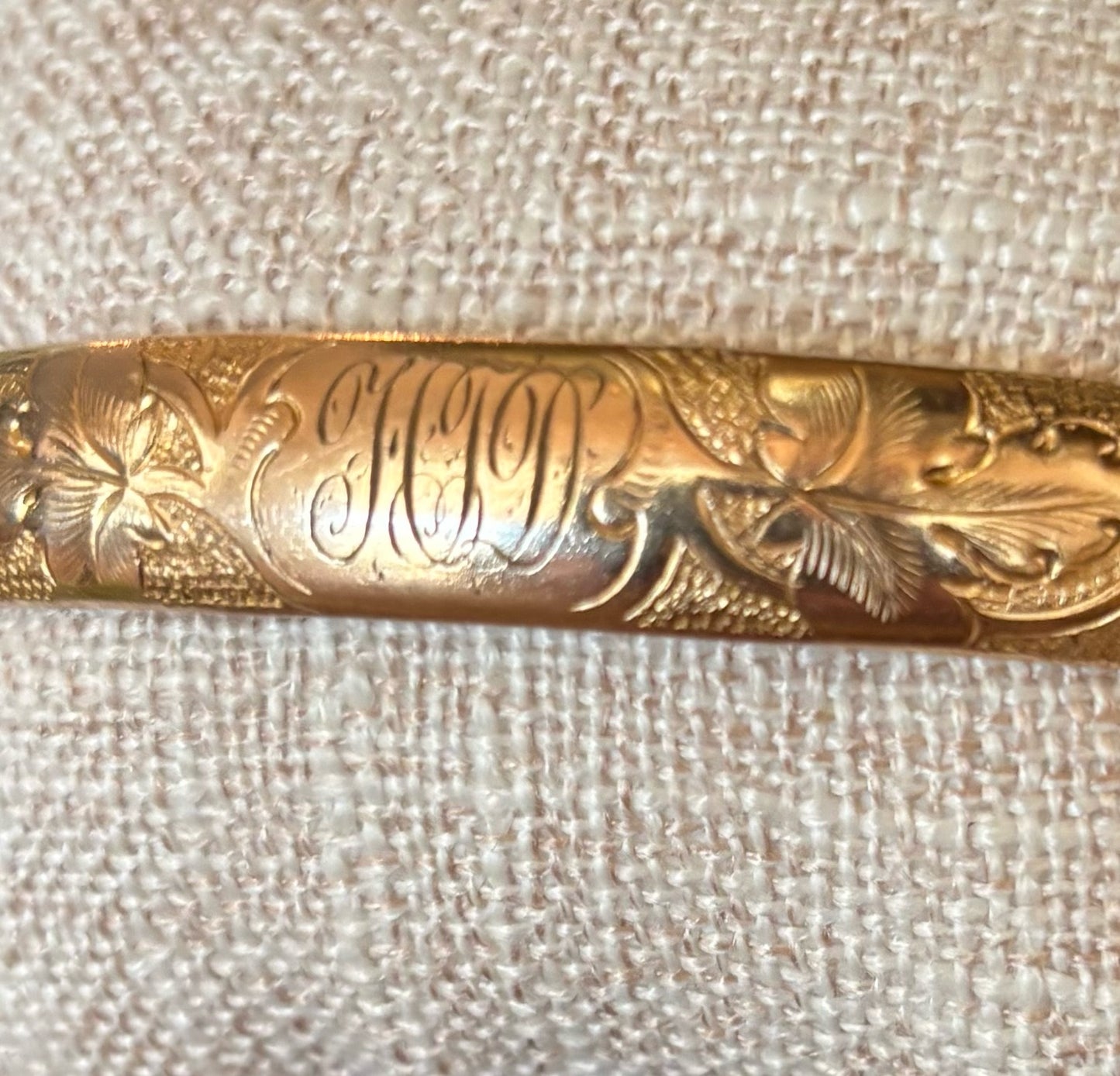 Antique Gold Filled Bangle Bracelet