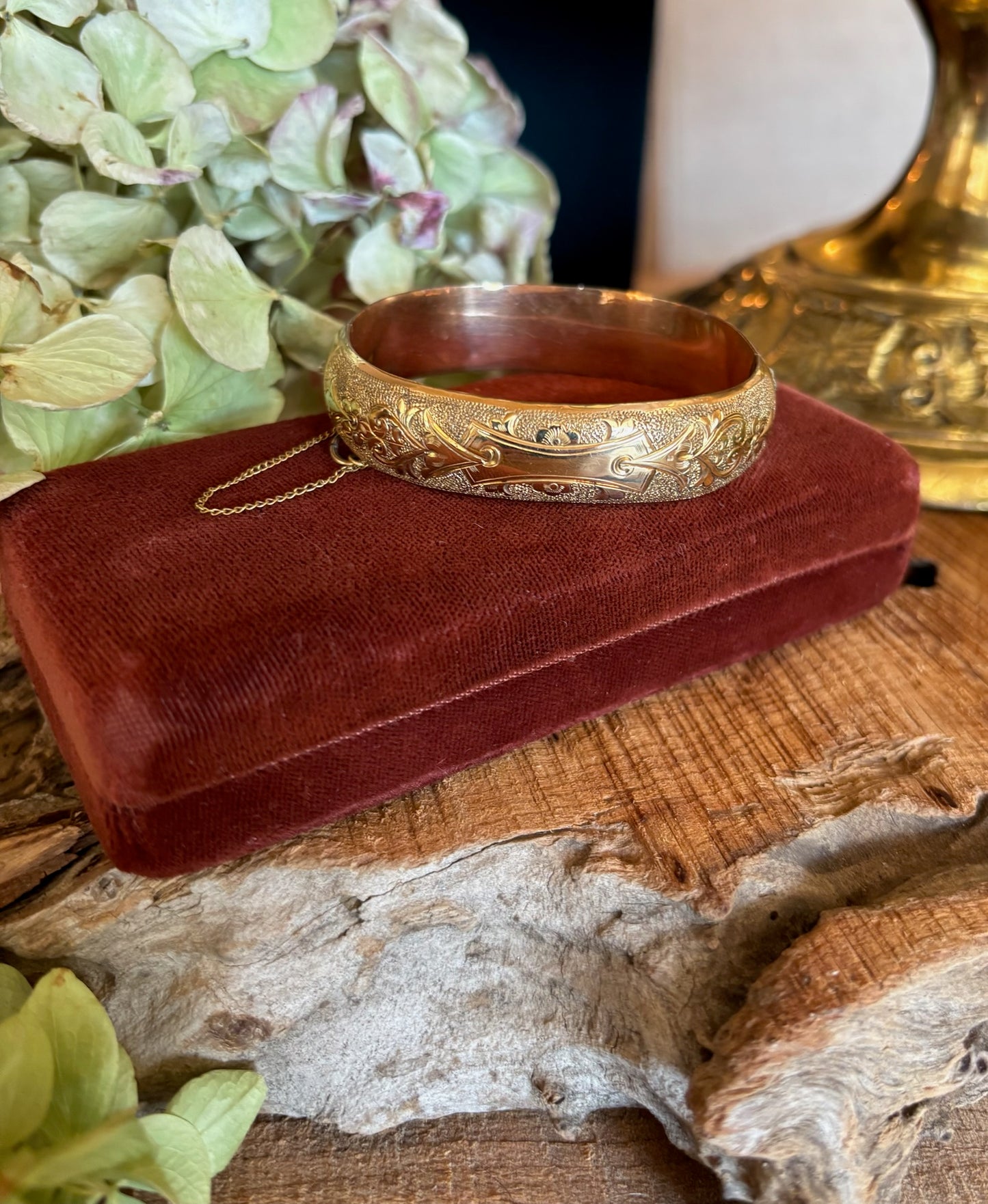 Antique Gold Filled Bangle Bracelet