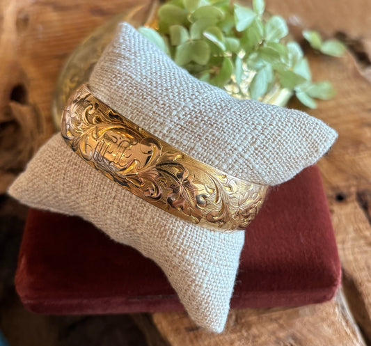 Antique Gold Filled Bangle Bracelet