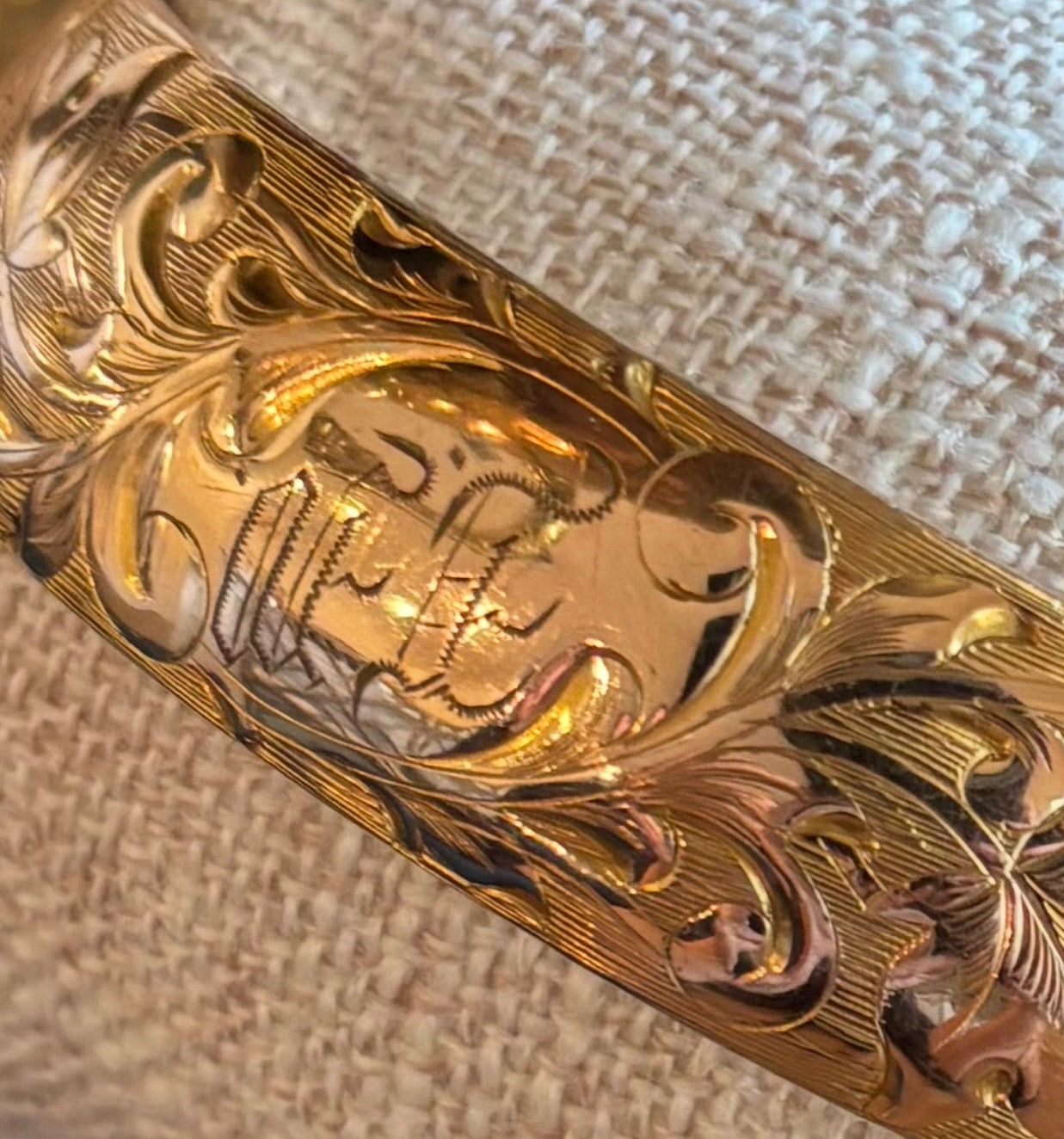 Antique Gold Filled Bangle Bracelet