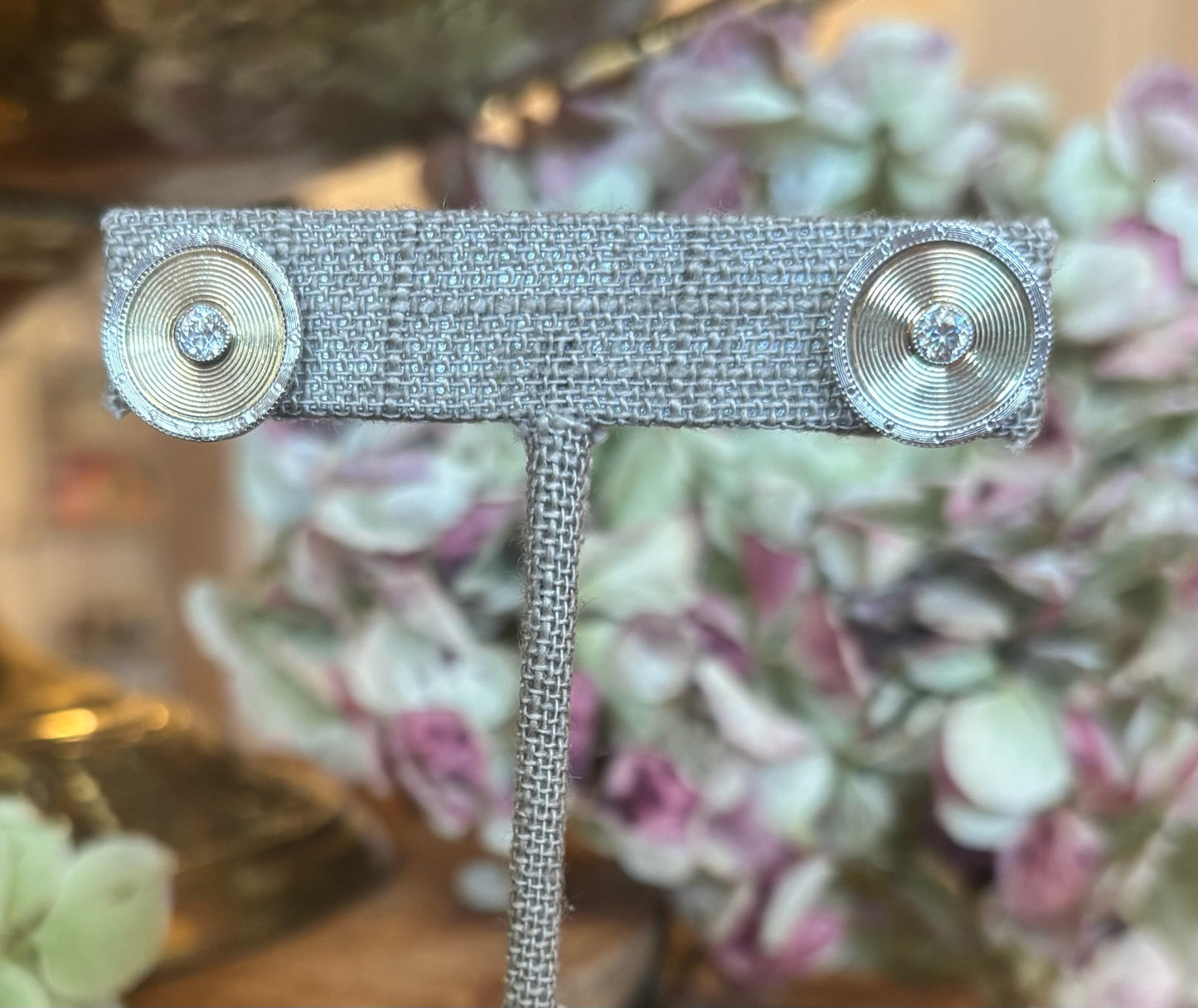 Art Deco Diamond and Platinum Earrings