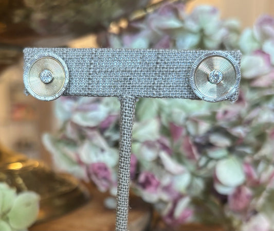 Art Deco Diamond and Platinum Earrings