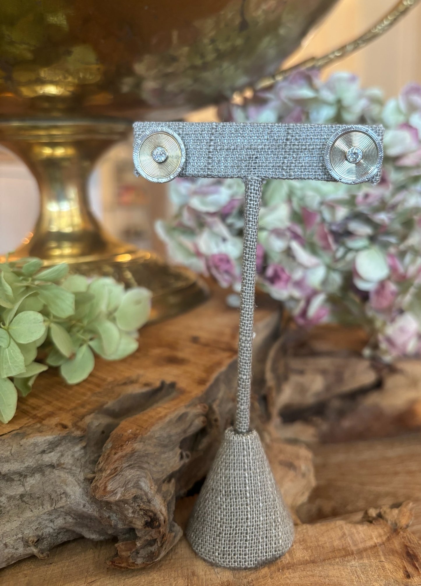 Art Deco Diamond and Platinum Earrings