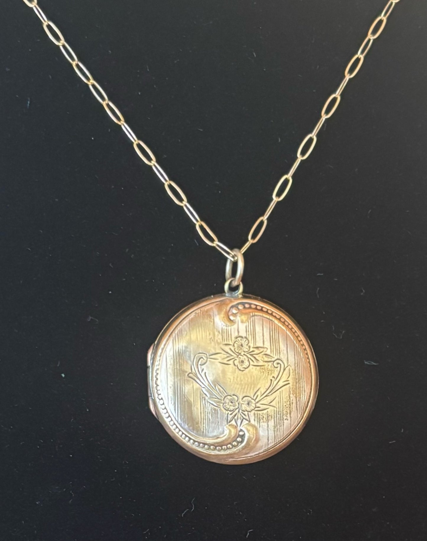 Art Nouveau Locket Pendant