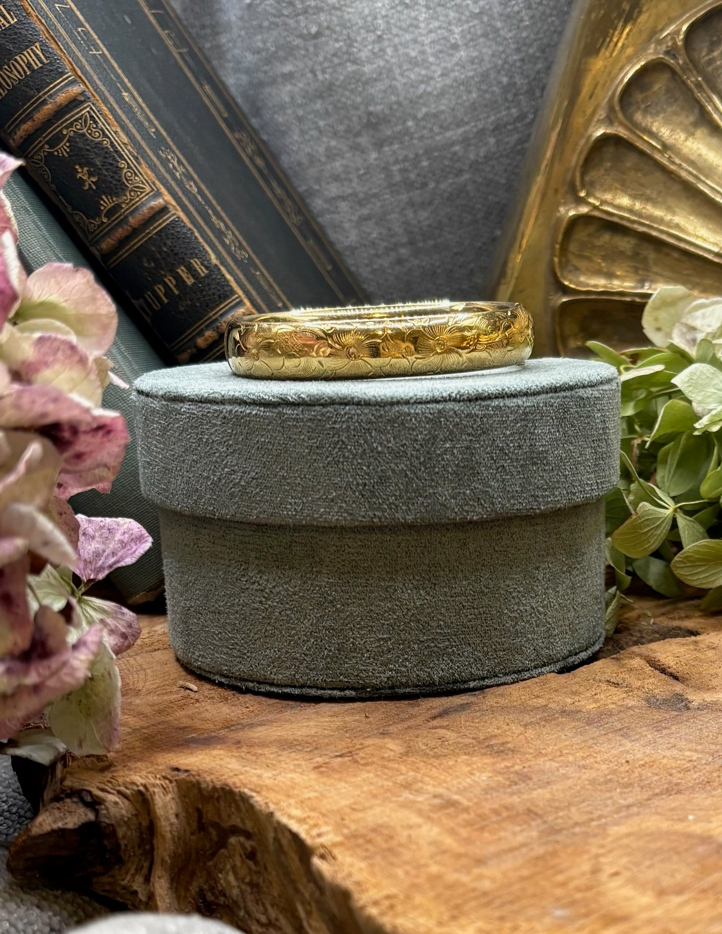 Antique Gold Filled Bangle Bracelet