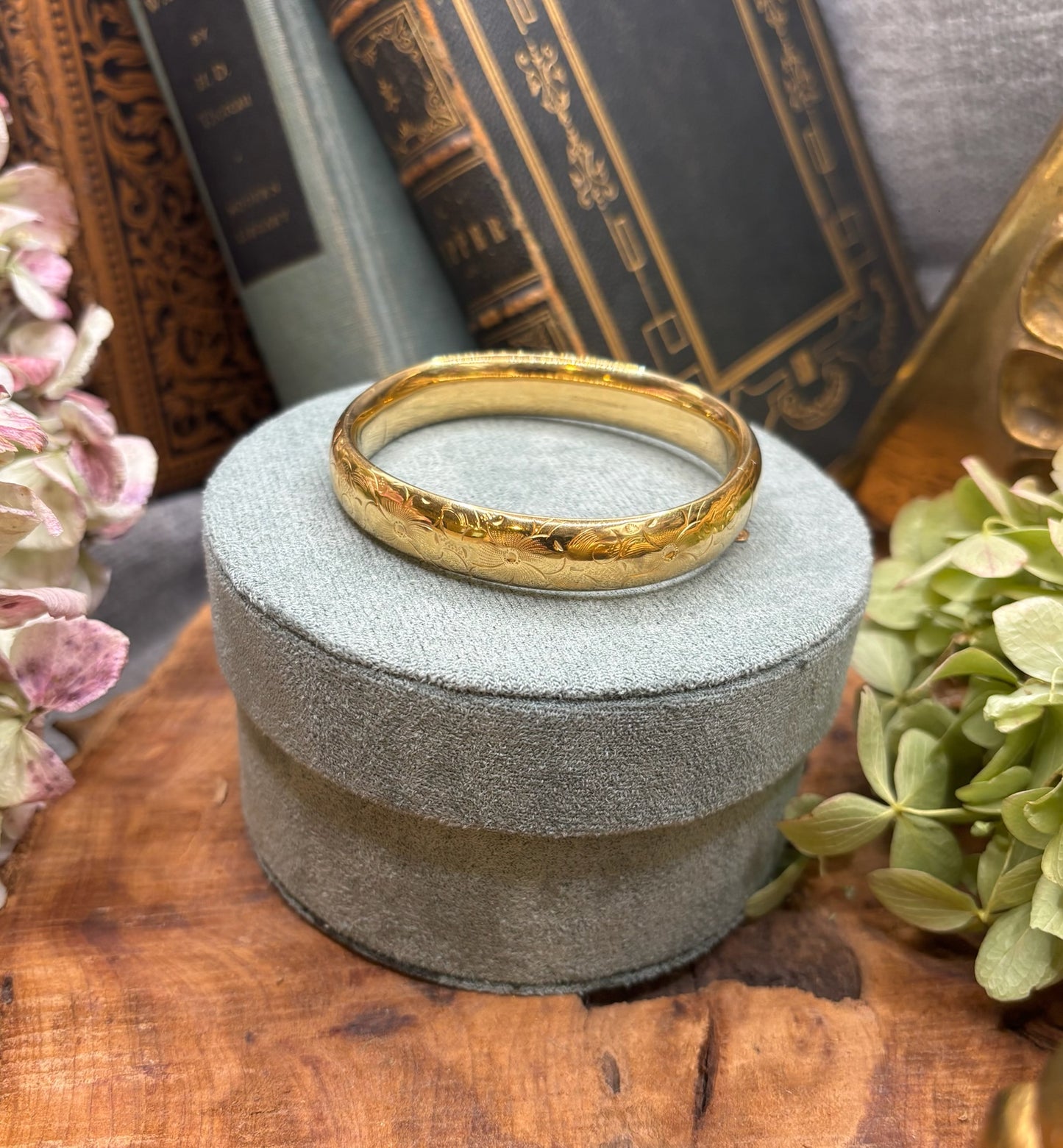 Antique Gold Filled Bangle Bracelet
