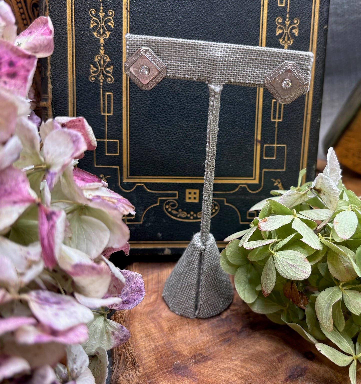 Art Deco Diamond Earrings