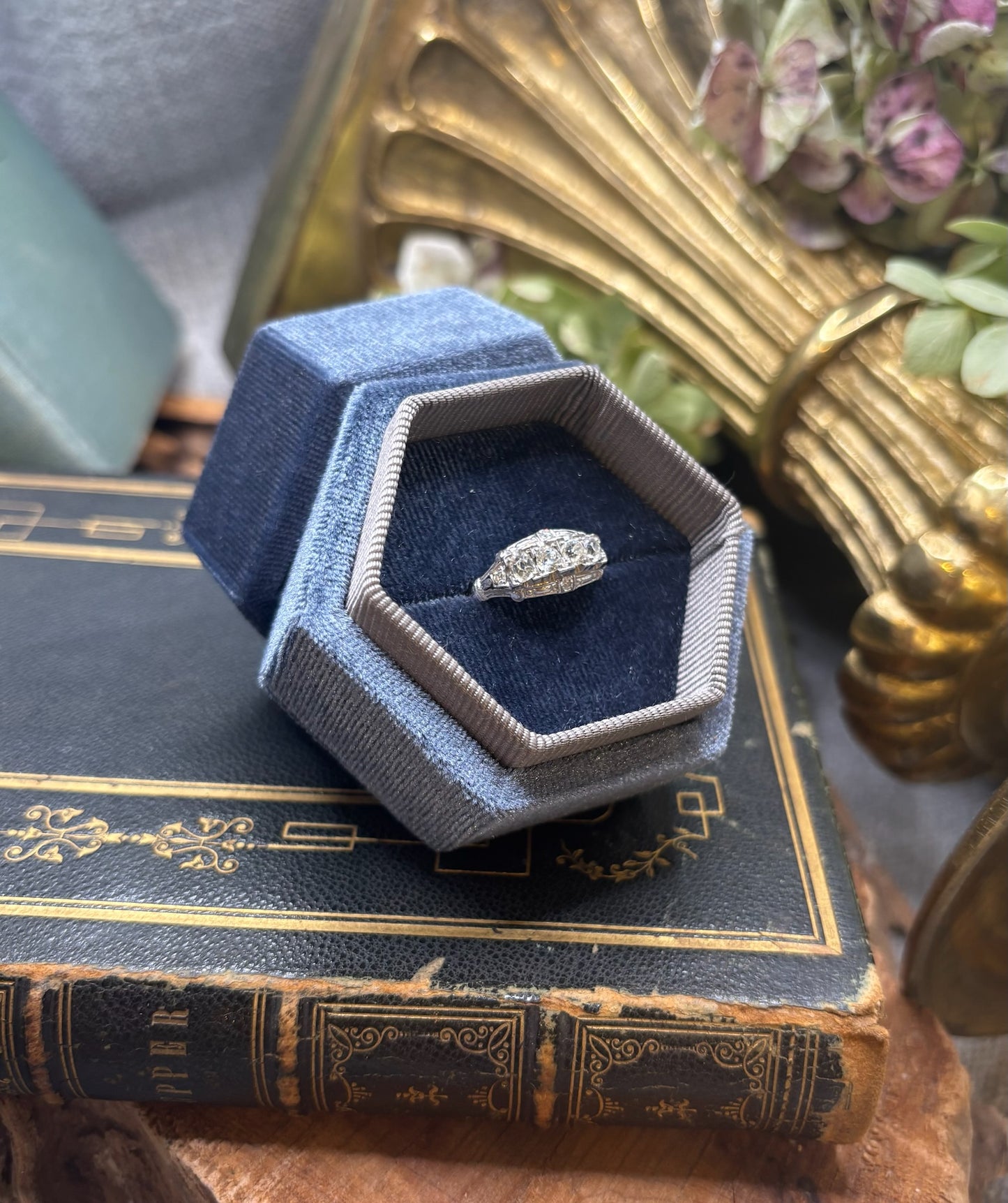 4 Diamond Estate Ring