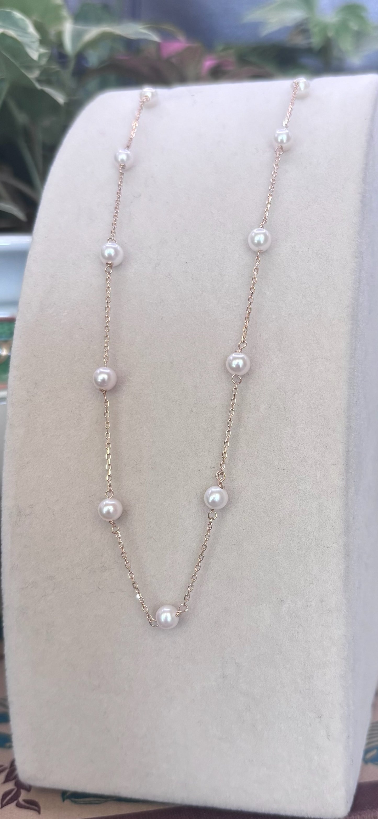 Pearl by the Yard Necklace