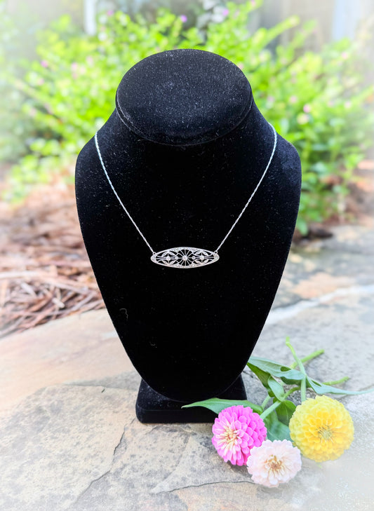 Diamond Brooch necklace