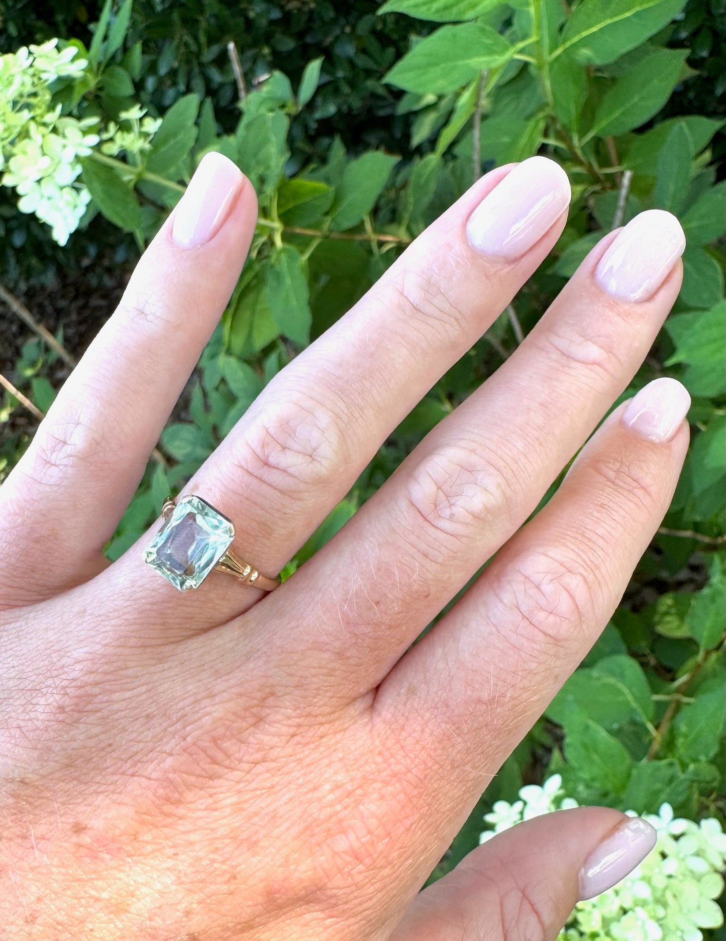 Antique Aquamarine Ring