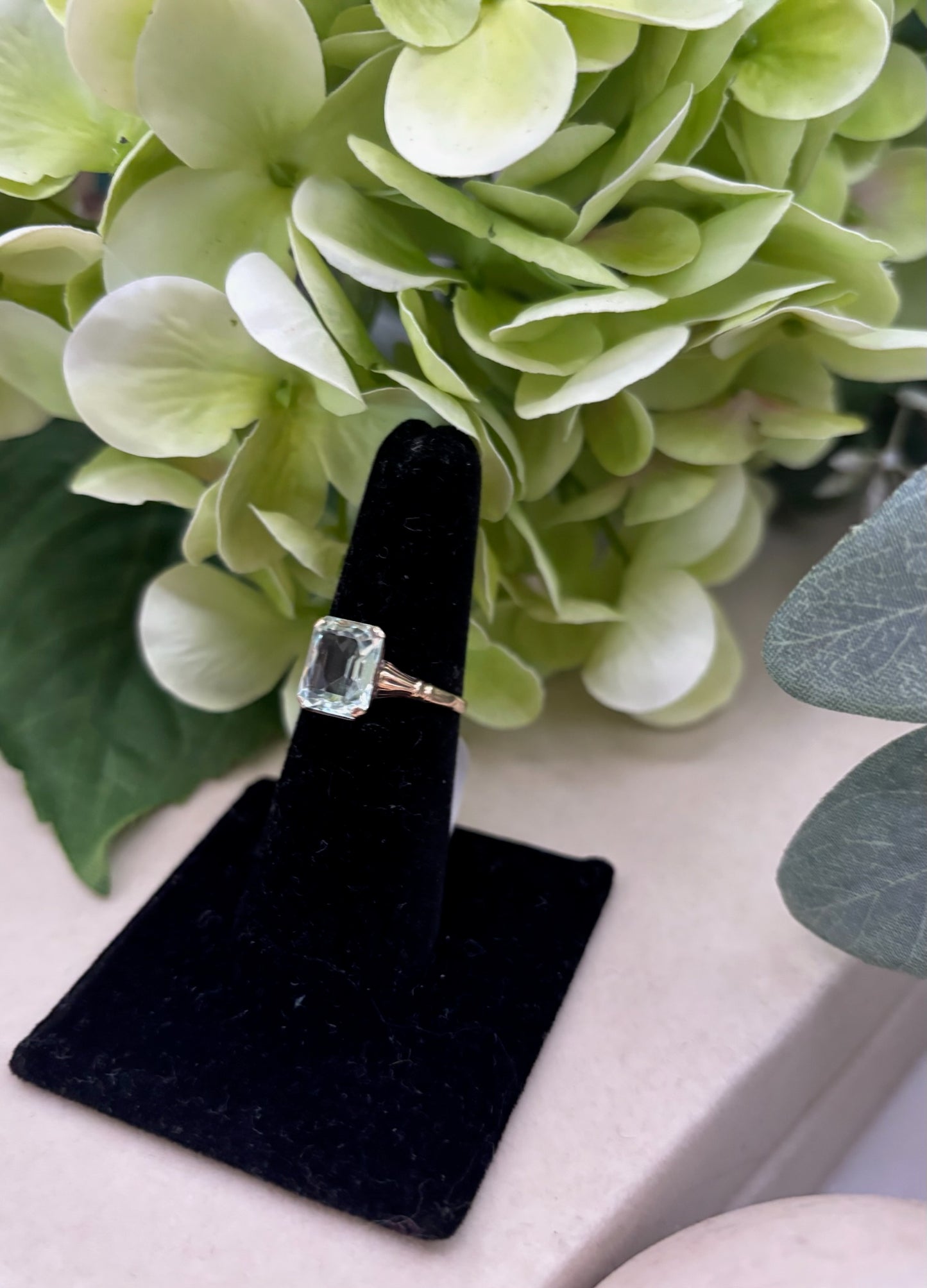 Antique Aquamarine Ring