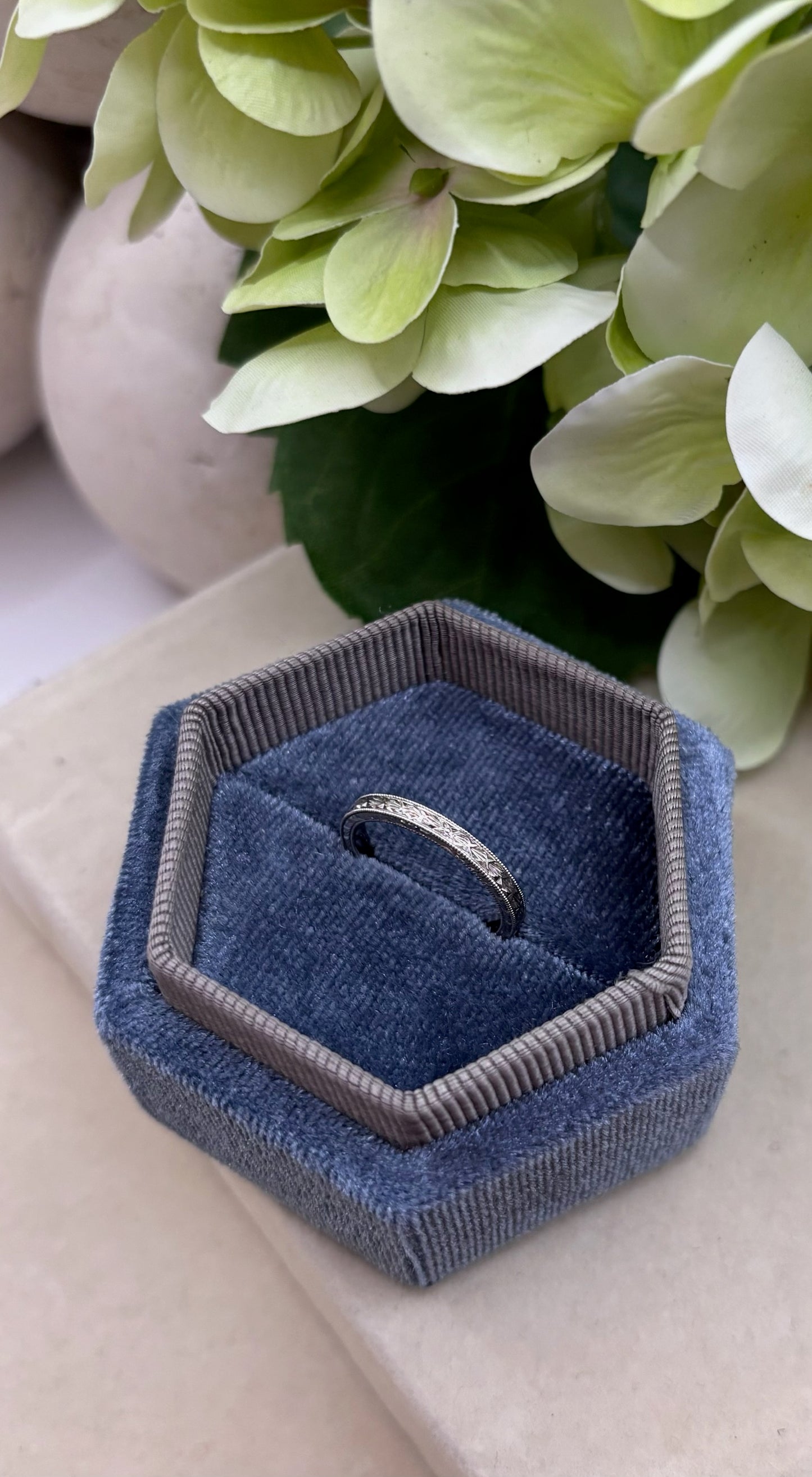 Hand Engraved Band Ring