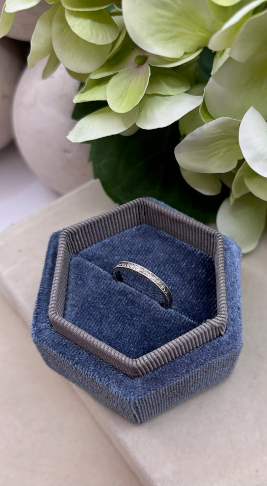 Hand Engraved Band Ring