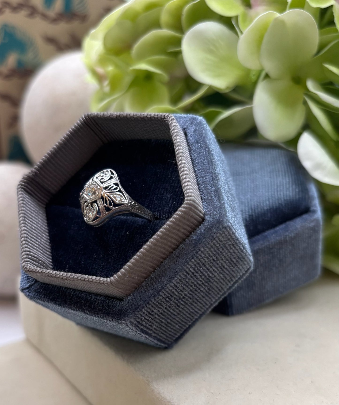 Art Deco 5 Stone Diamond Ring