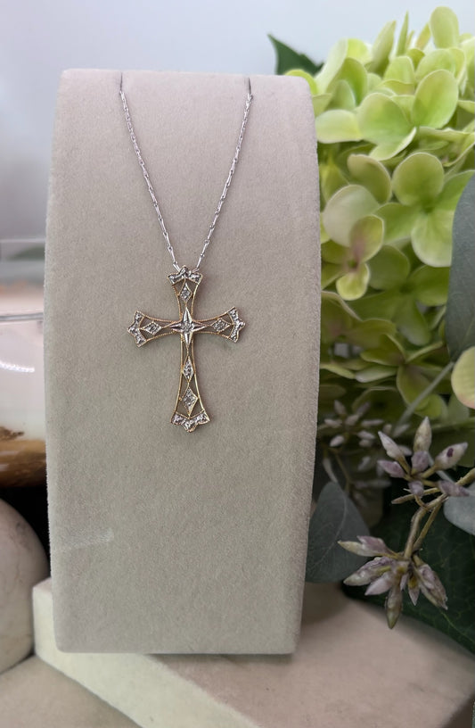 Diamond Filagree Cross