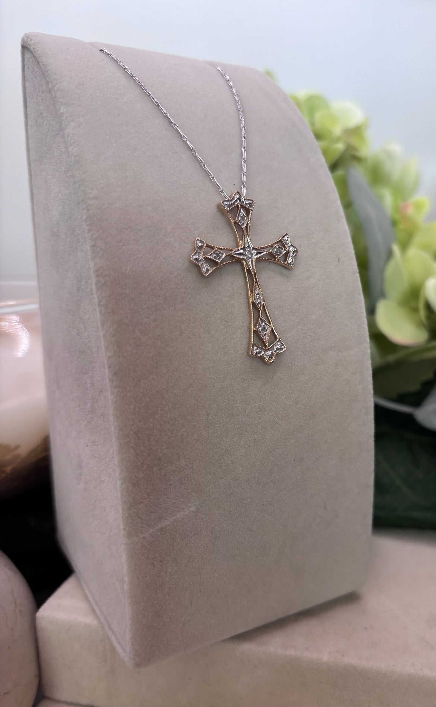 Diamond Filagree Cross