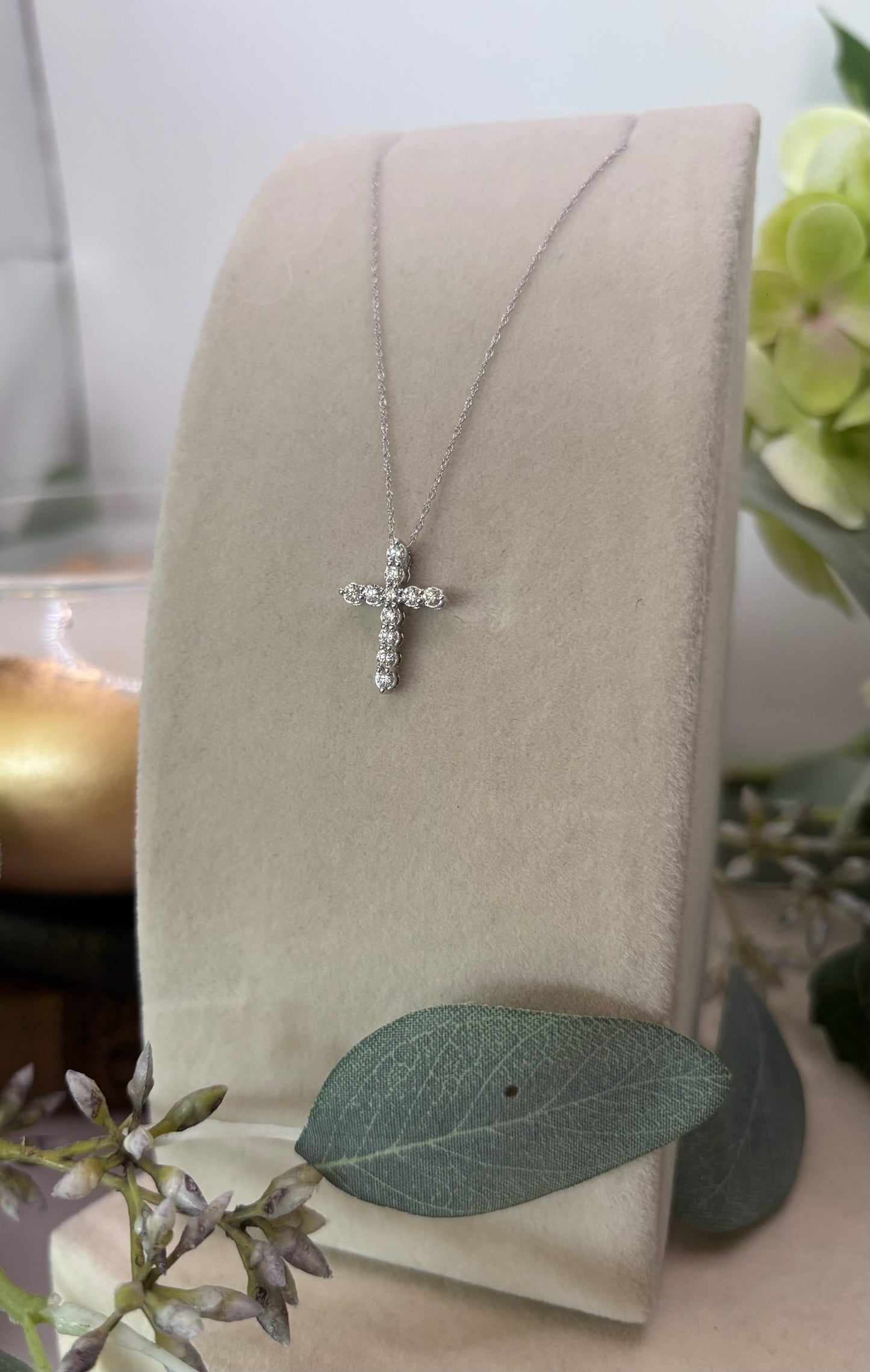 Diamond Cross Pendant Necklace