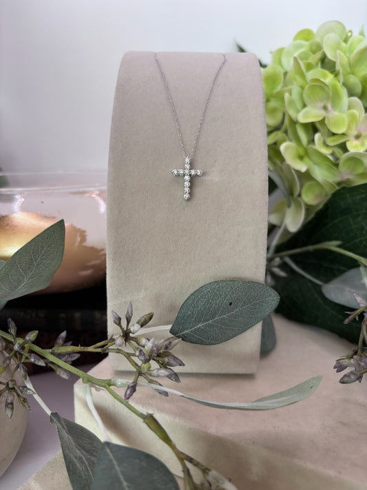 Diamond Cross Pendant Necklace
