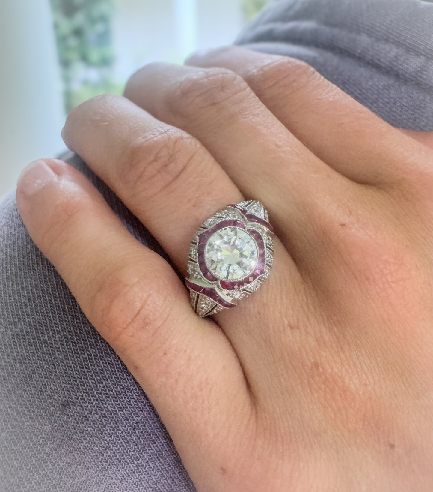 Diamond and Ruby Ring