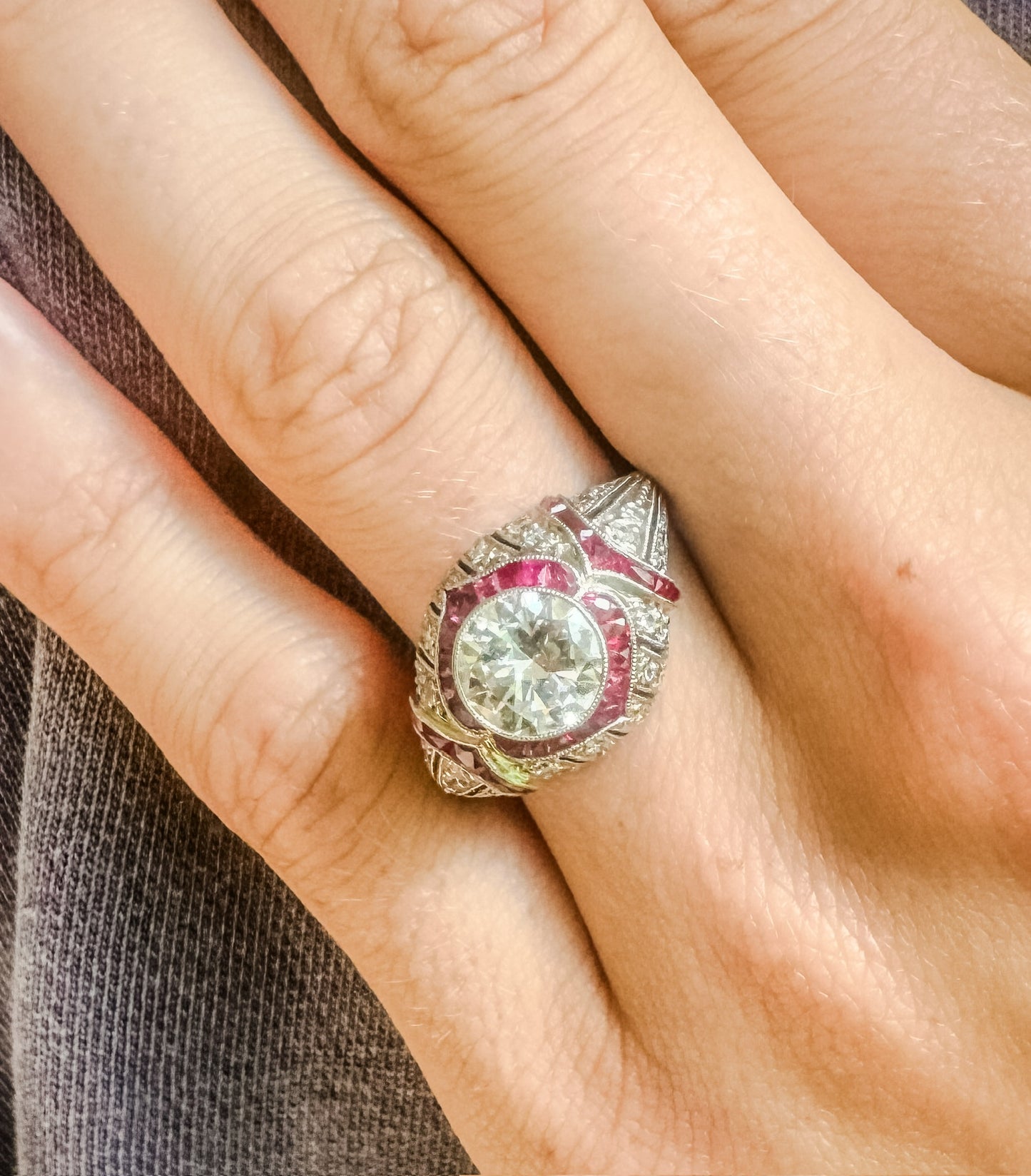 Diamond and Ruby Ring