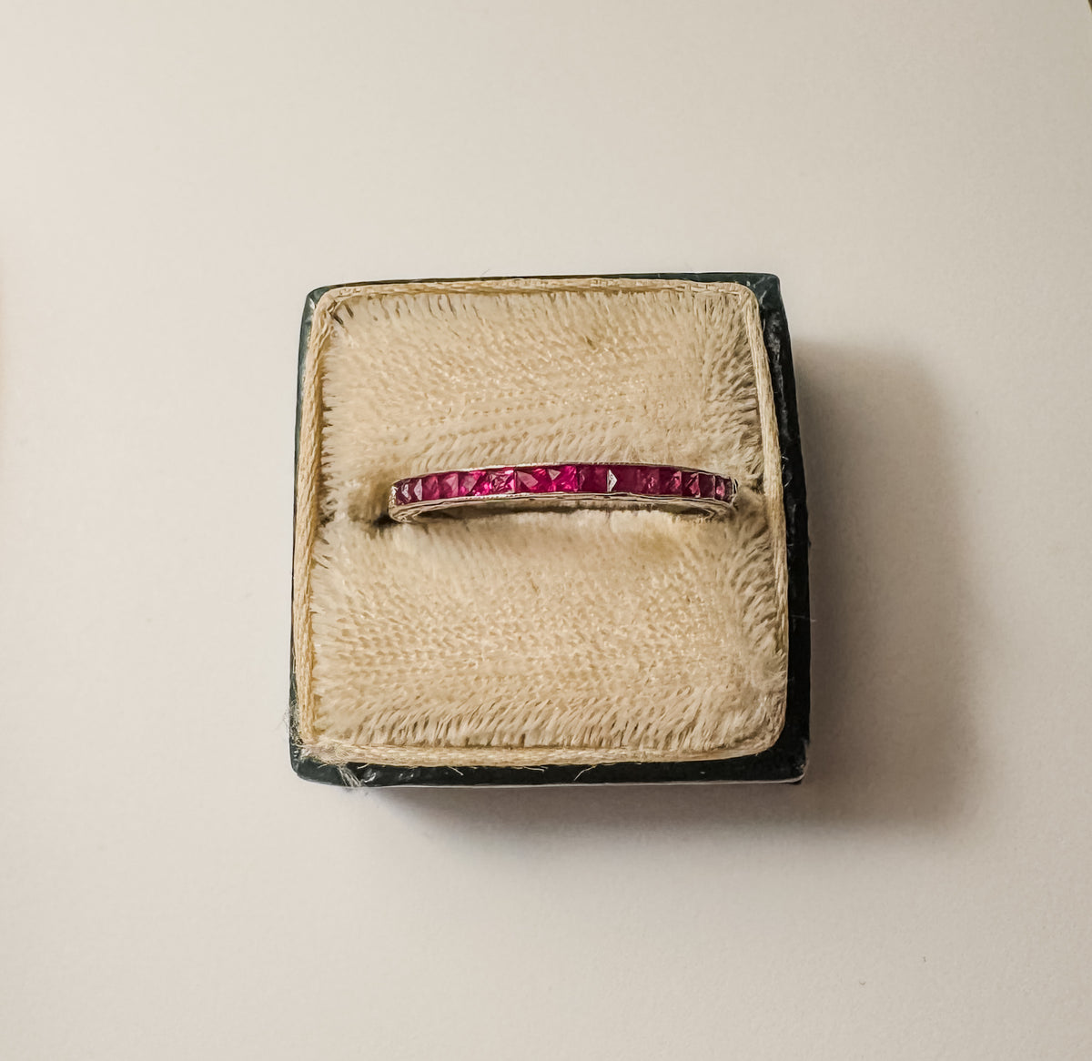 Ruby Half Eternity Band