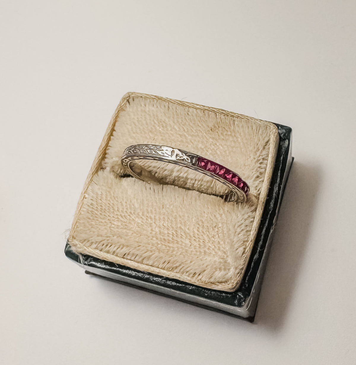Ruby Half Eternity Band