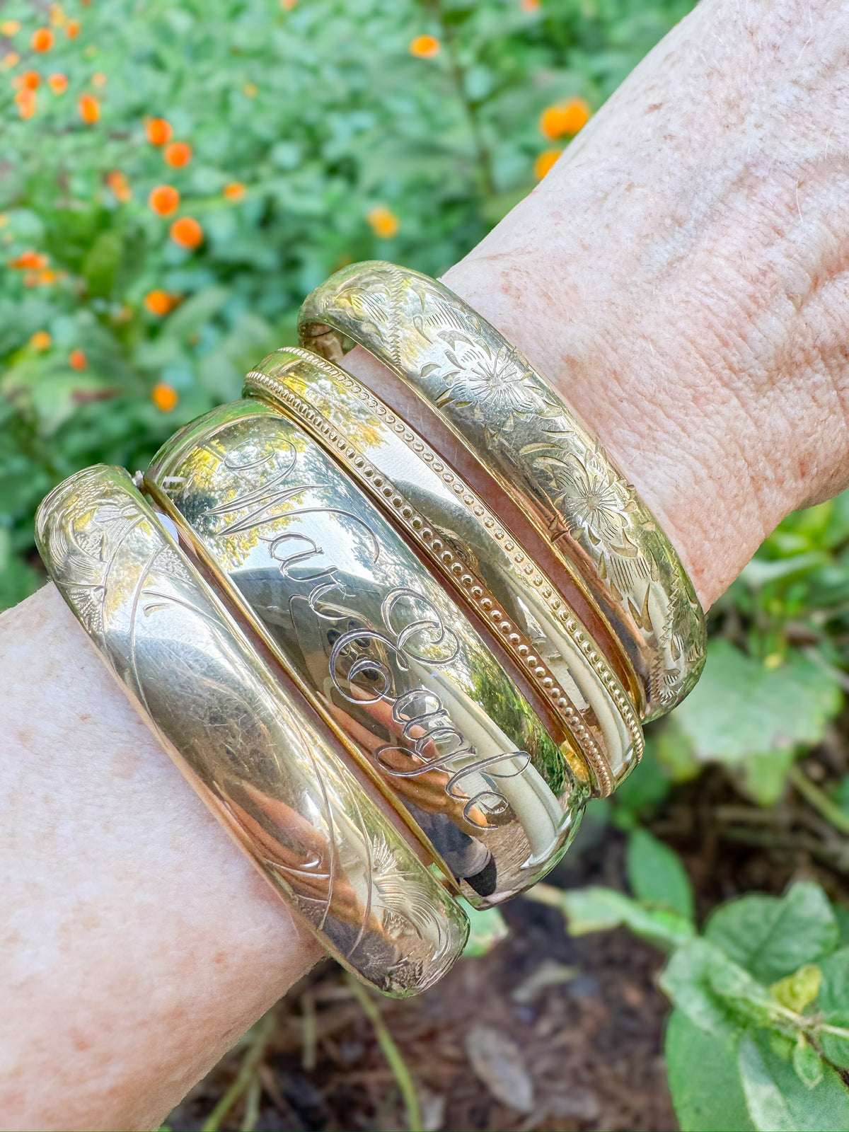 War Eagle Gold Bangle- 5/8ths width