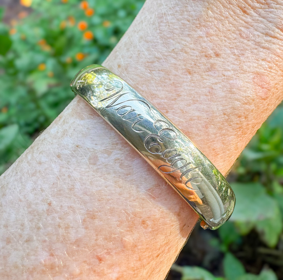 War Eagle Gold Bangle- 3/8" in.
