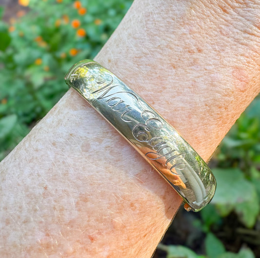 War Eagle Gold Bangle- 3/8" in.