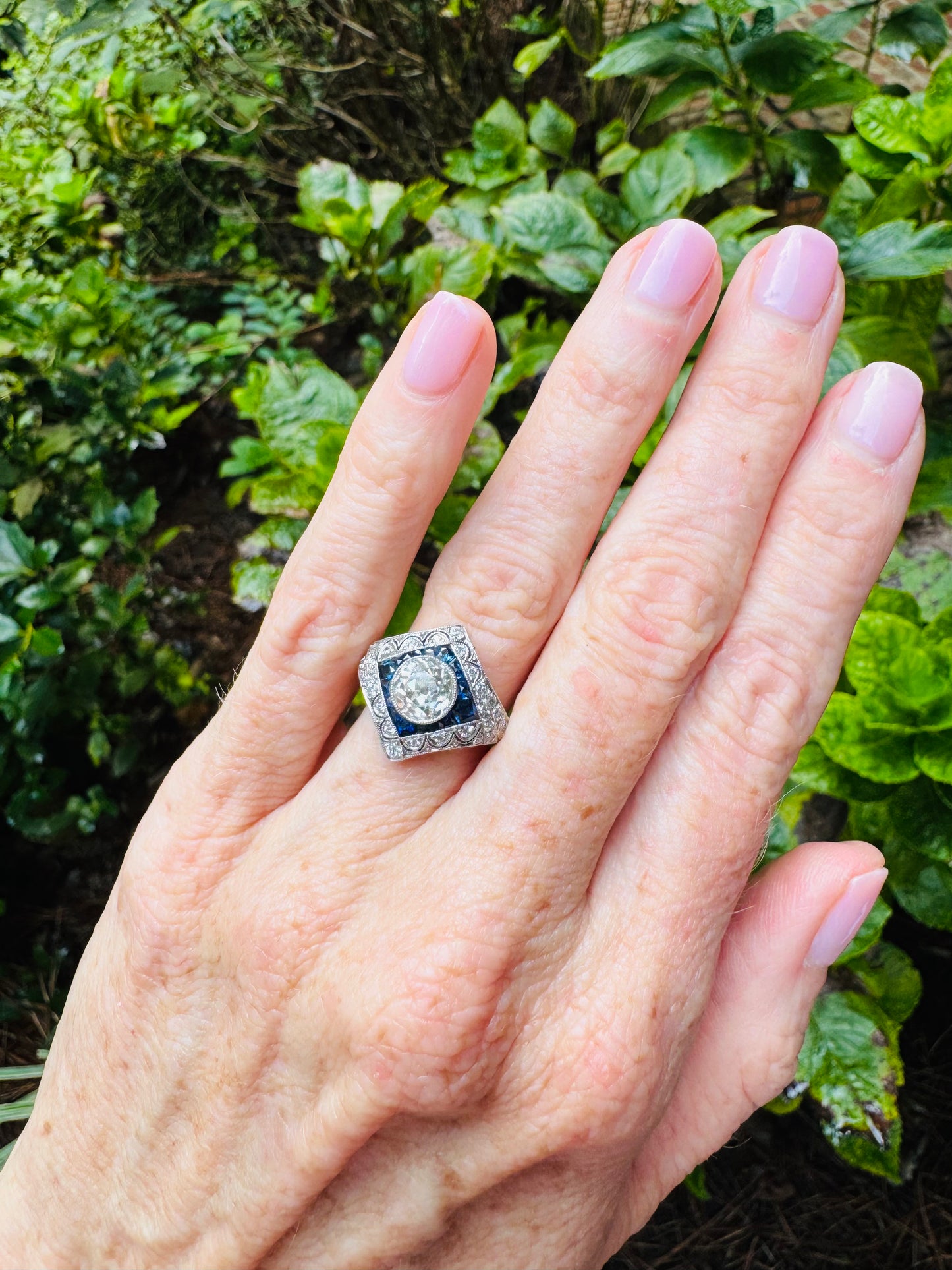 Diamond and Sapphire Ring