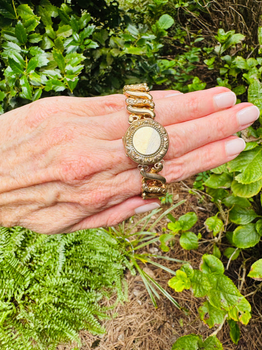 Vintage Locket Sweetheart Expansion Bracelet