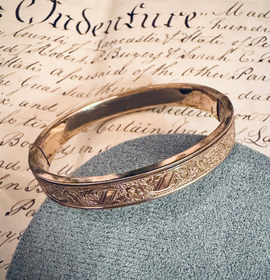 Victorian Gold Filled Bangle Bracelet