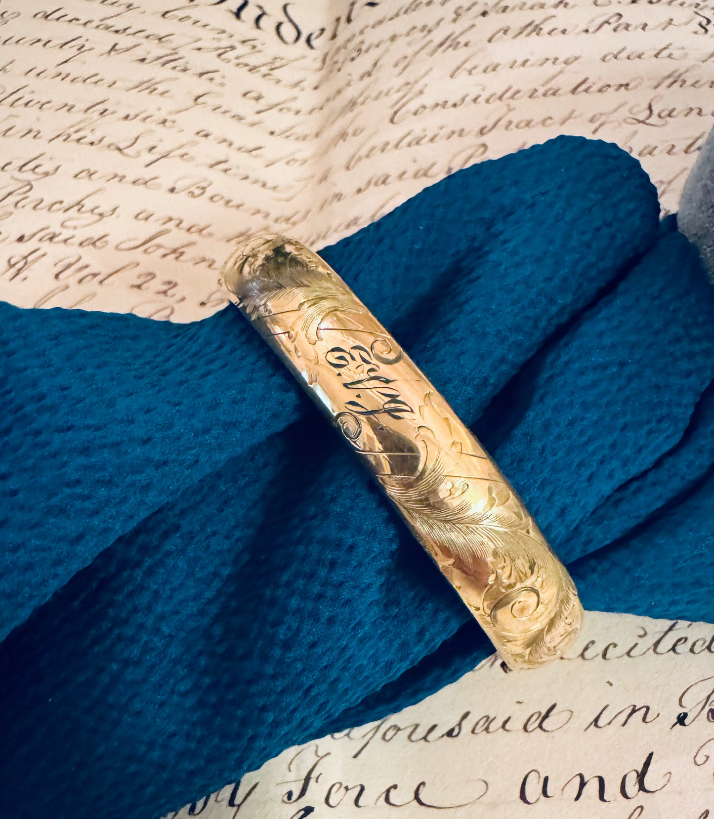 Antique Gold Filled Bangle Bracelet