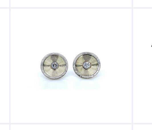 Art deco Diamond and platinum earrings